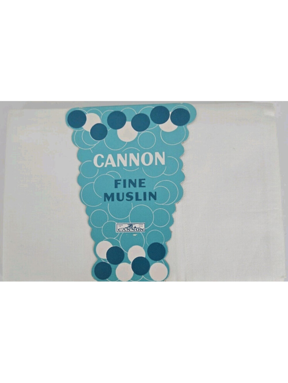 Vintage Cannon Pillow Cases White 2 Fine Muslin All Cotton Made USA New